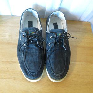 COOGI Australia Men's Canvas Loafers Black Size 10